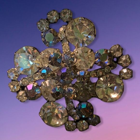 JULIANA, D & E, DELIZZA & ELSTER RHINESTONE BROOCH - Picture 5 of 5